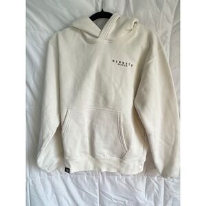 ROVE Mammoth Mountain Hoodie Cream Graphic Pullover‎ Sweatshirt Size Youth M